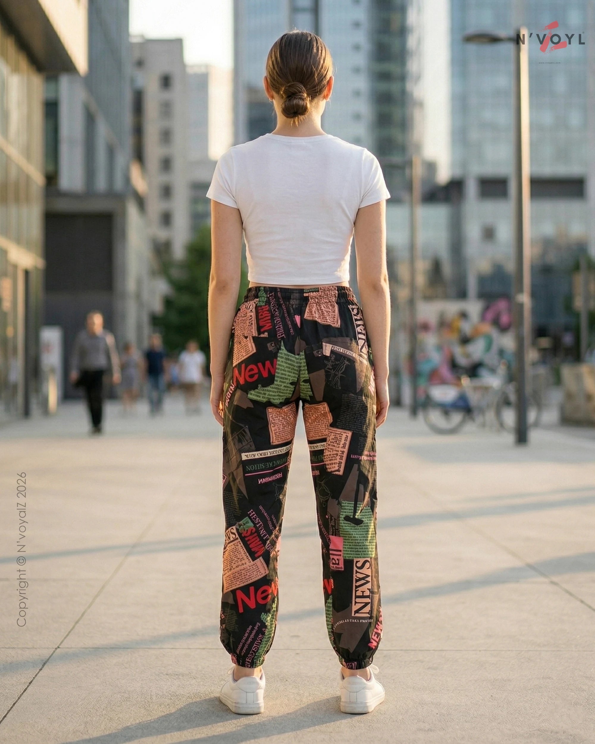 Newsprint Vibe Joggers