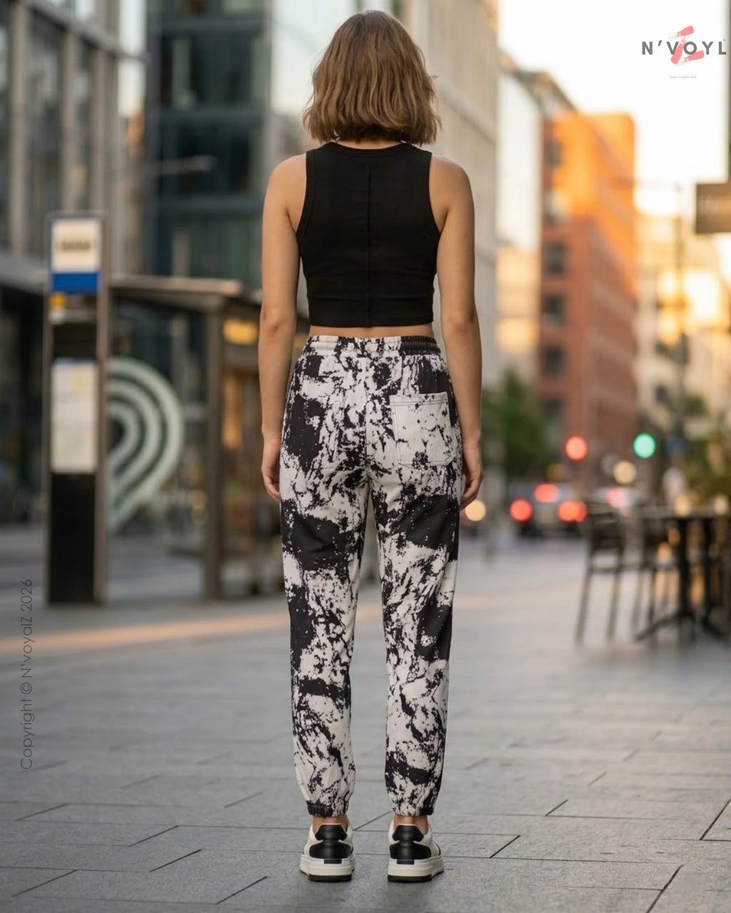 MonoDrip Black & White Street Jogger