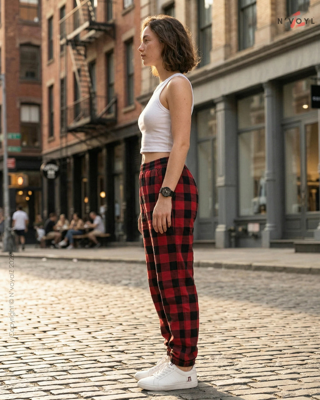 StreetFlex Plaid Joggers
