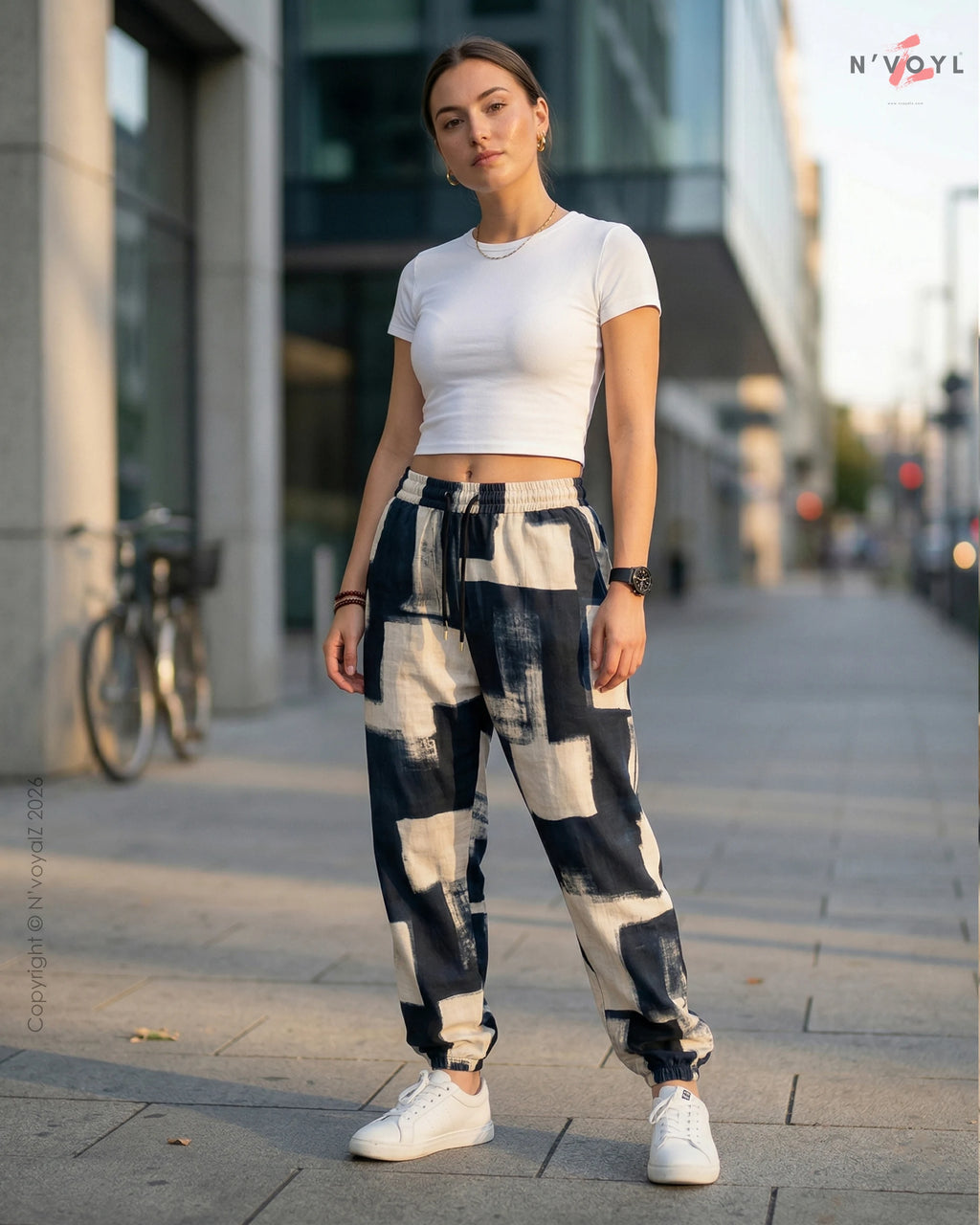 Urban Ink Block Joggers