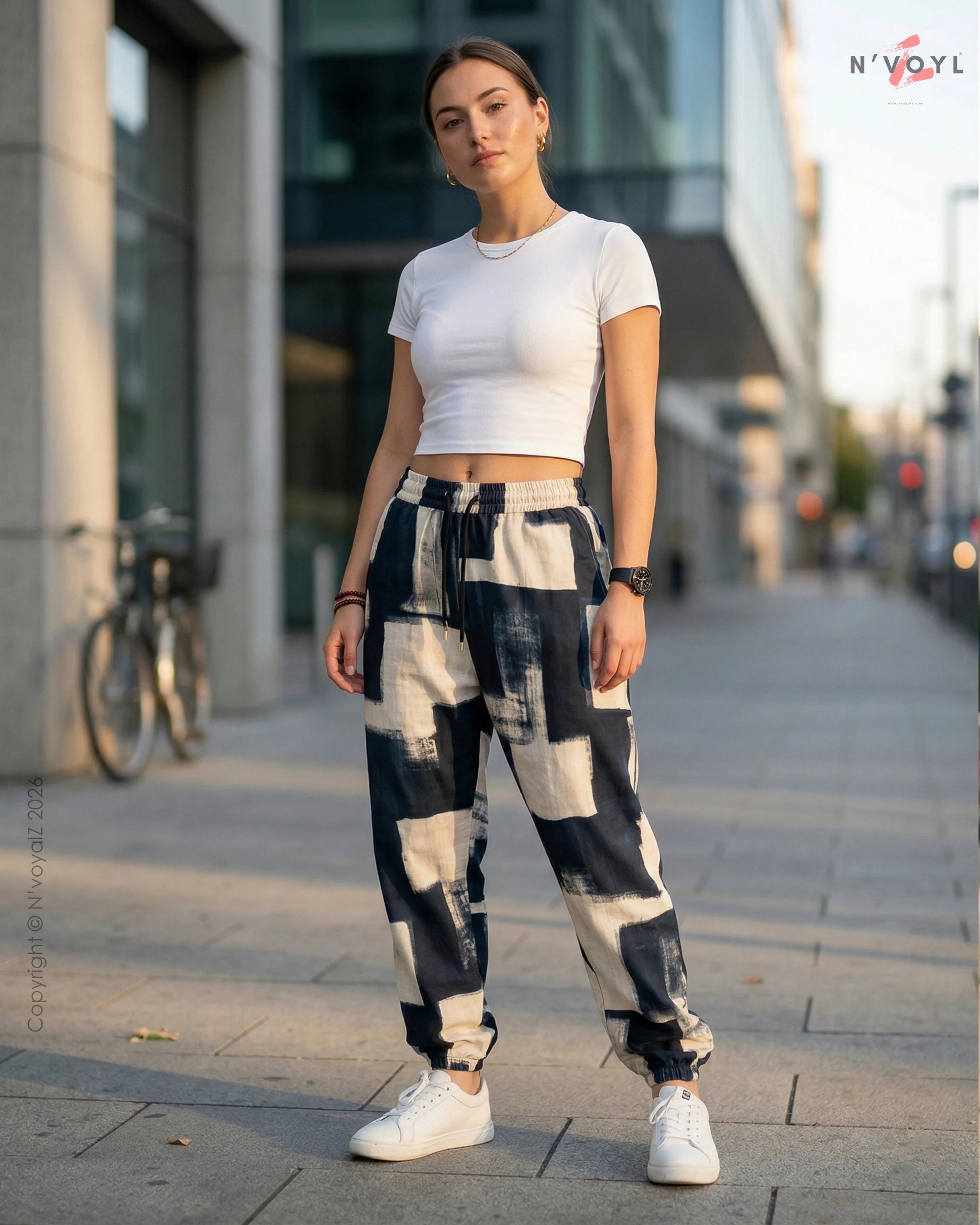 Urban Ink Block Joggers