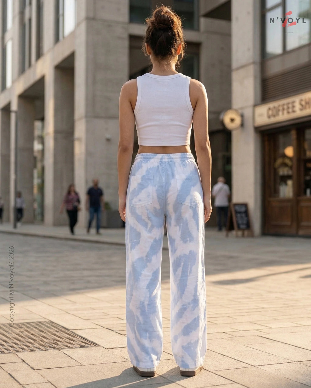 Sky Cloud Wave Pants