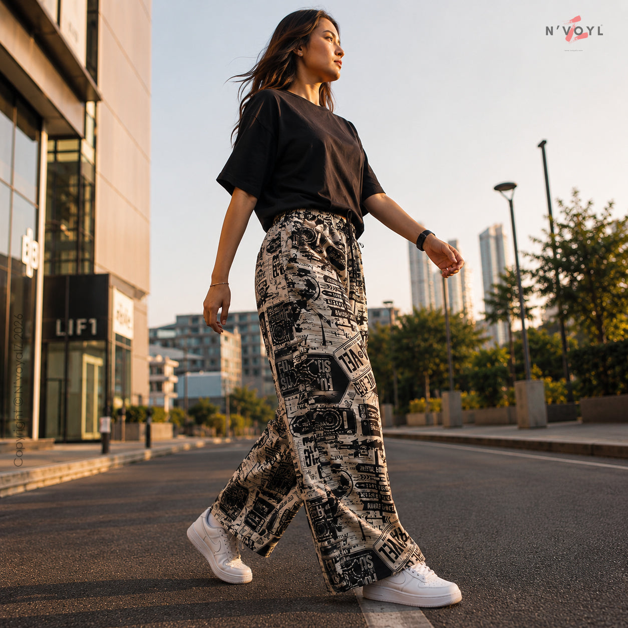 Travel Street Script Pants