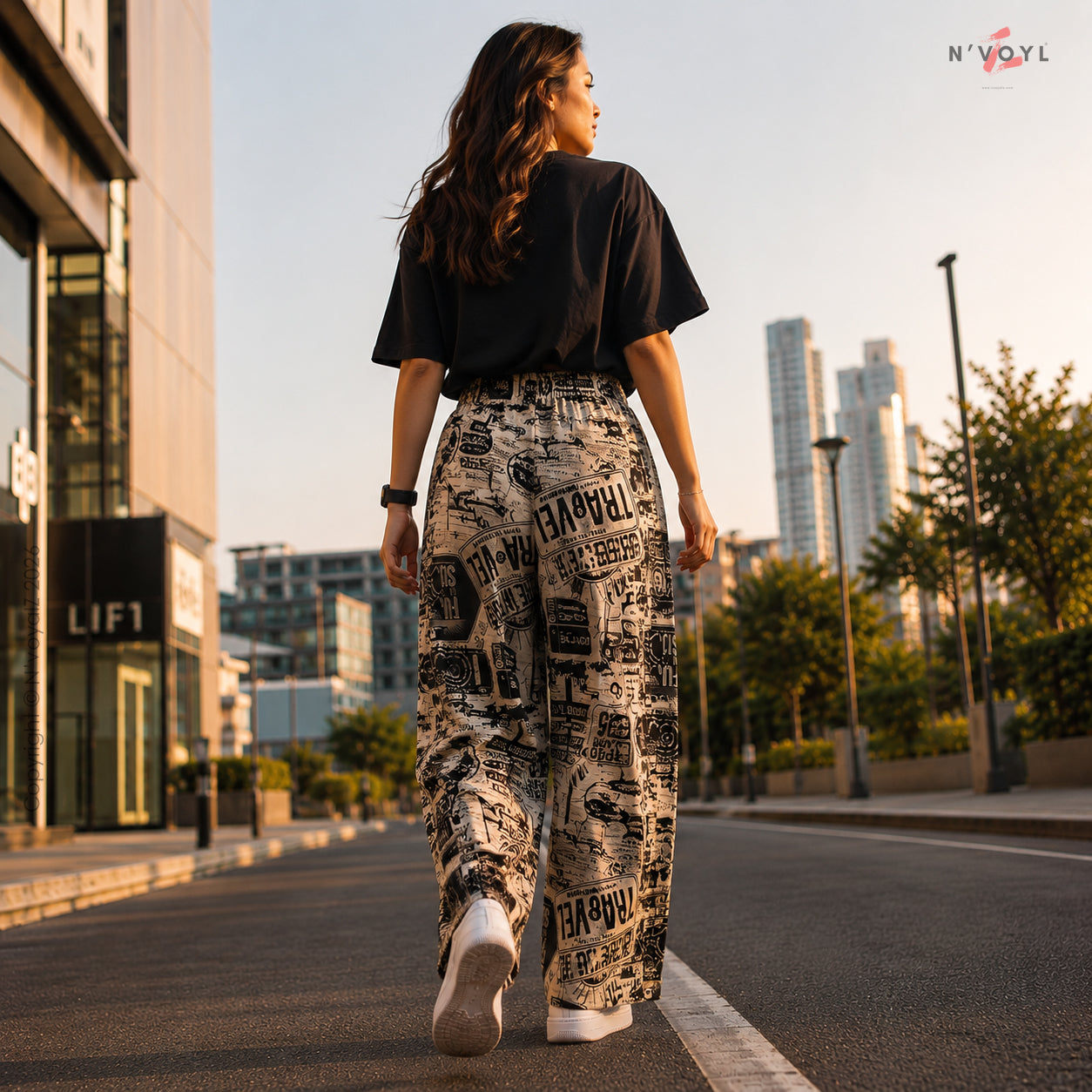 Travel Street Script Pants