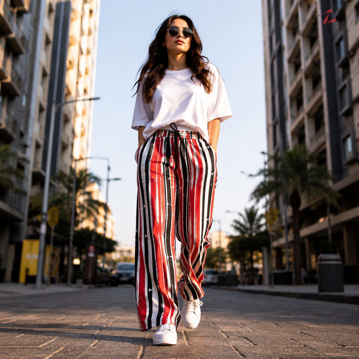 Red Riot Stripe Pants