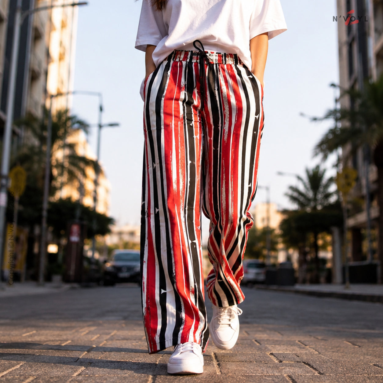 Red Riot Stripe Pants