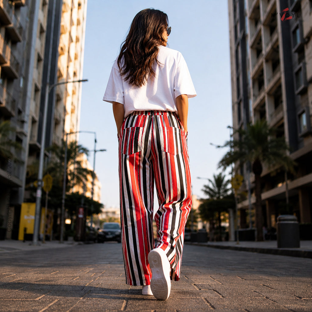 Red Riot Stripe Pants