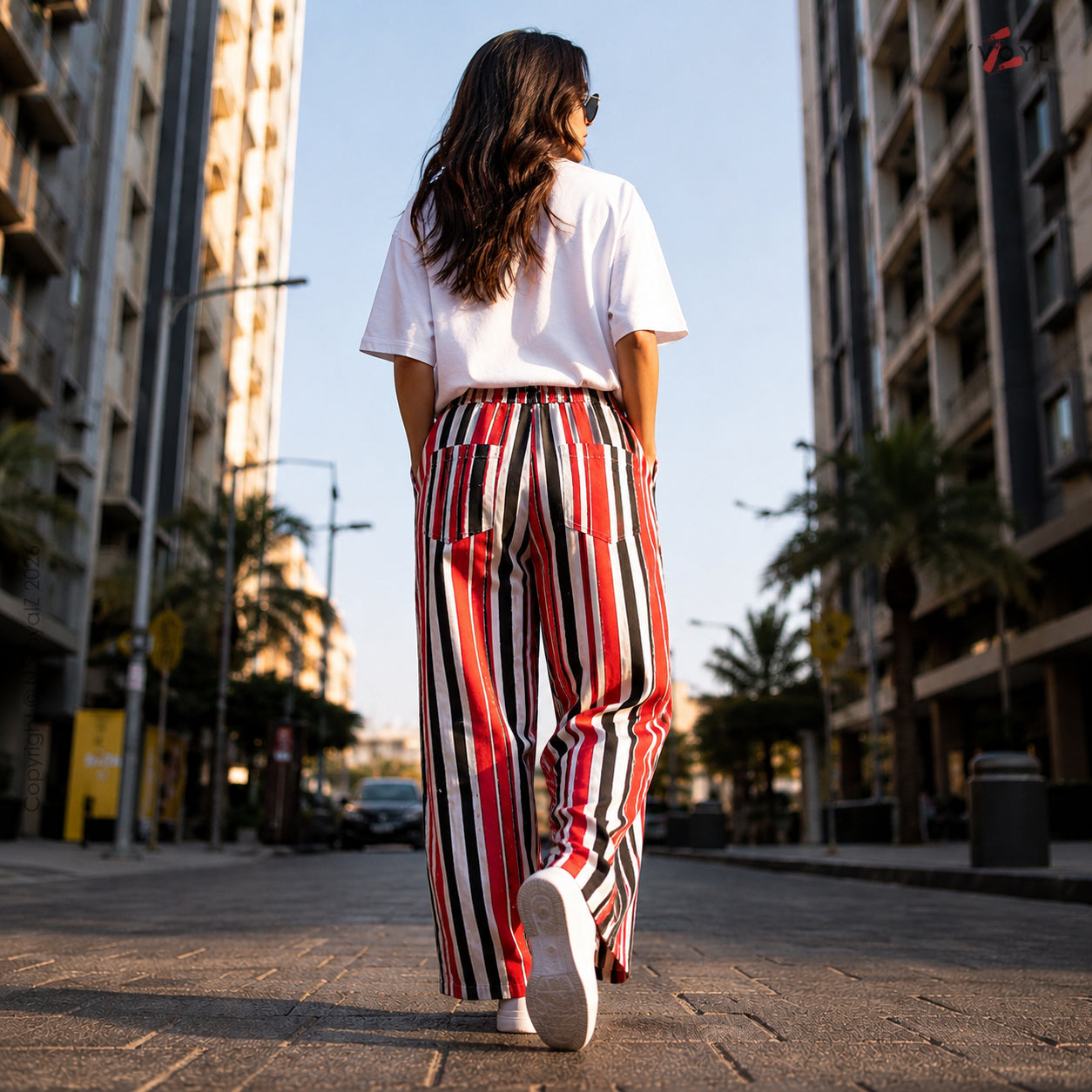 Red Riot Stripe Pants