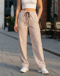 Sand Stripe Flow Pants
