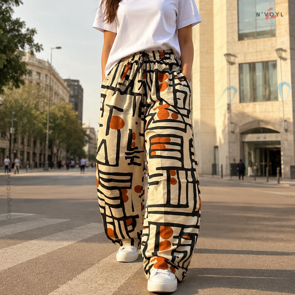 Line Art Flow Pants