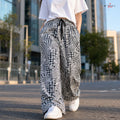 Mono Patch Prints Wide-Leg Pants