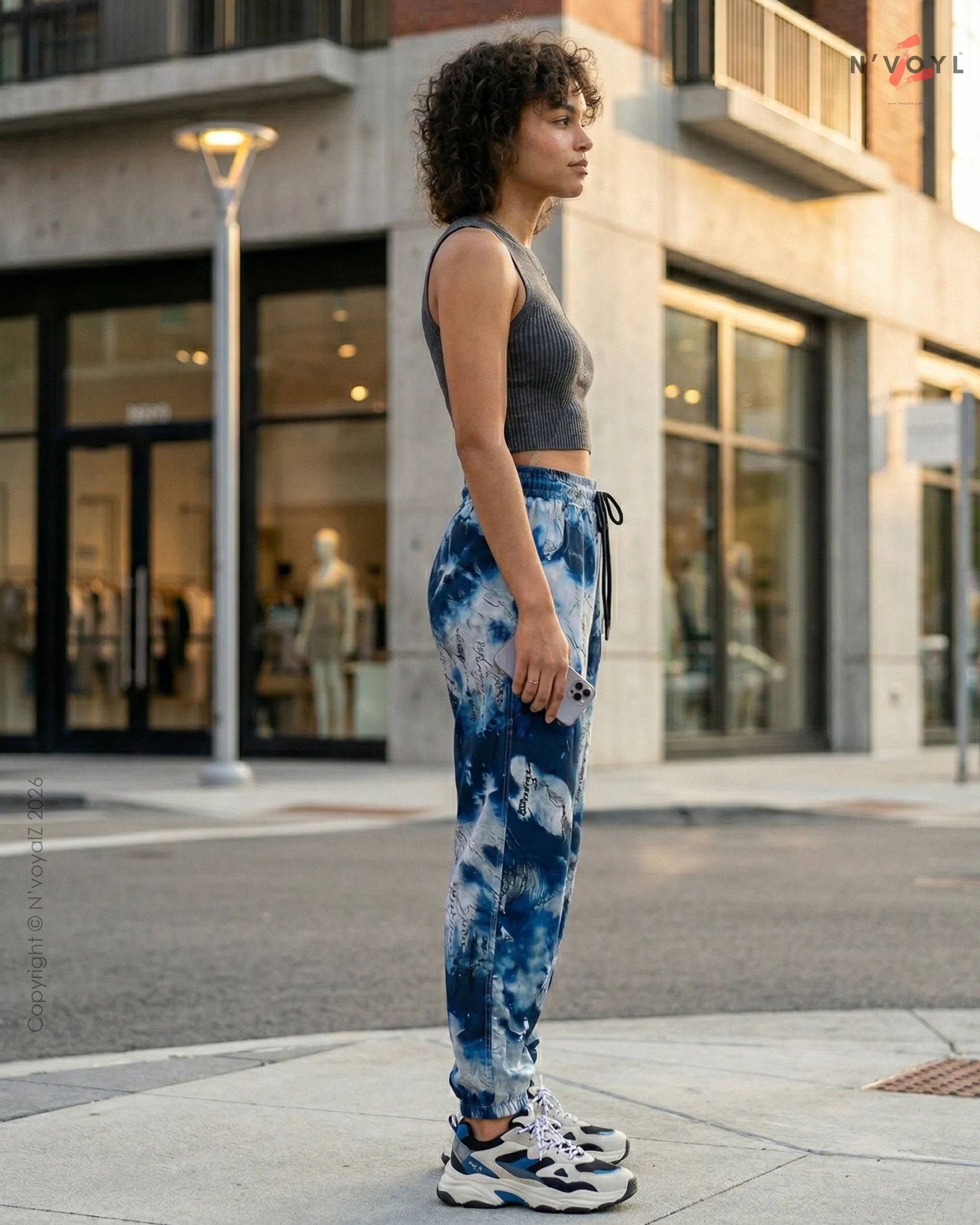 Ocean Ink Jogger Pants