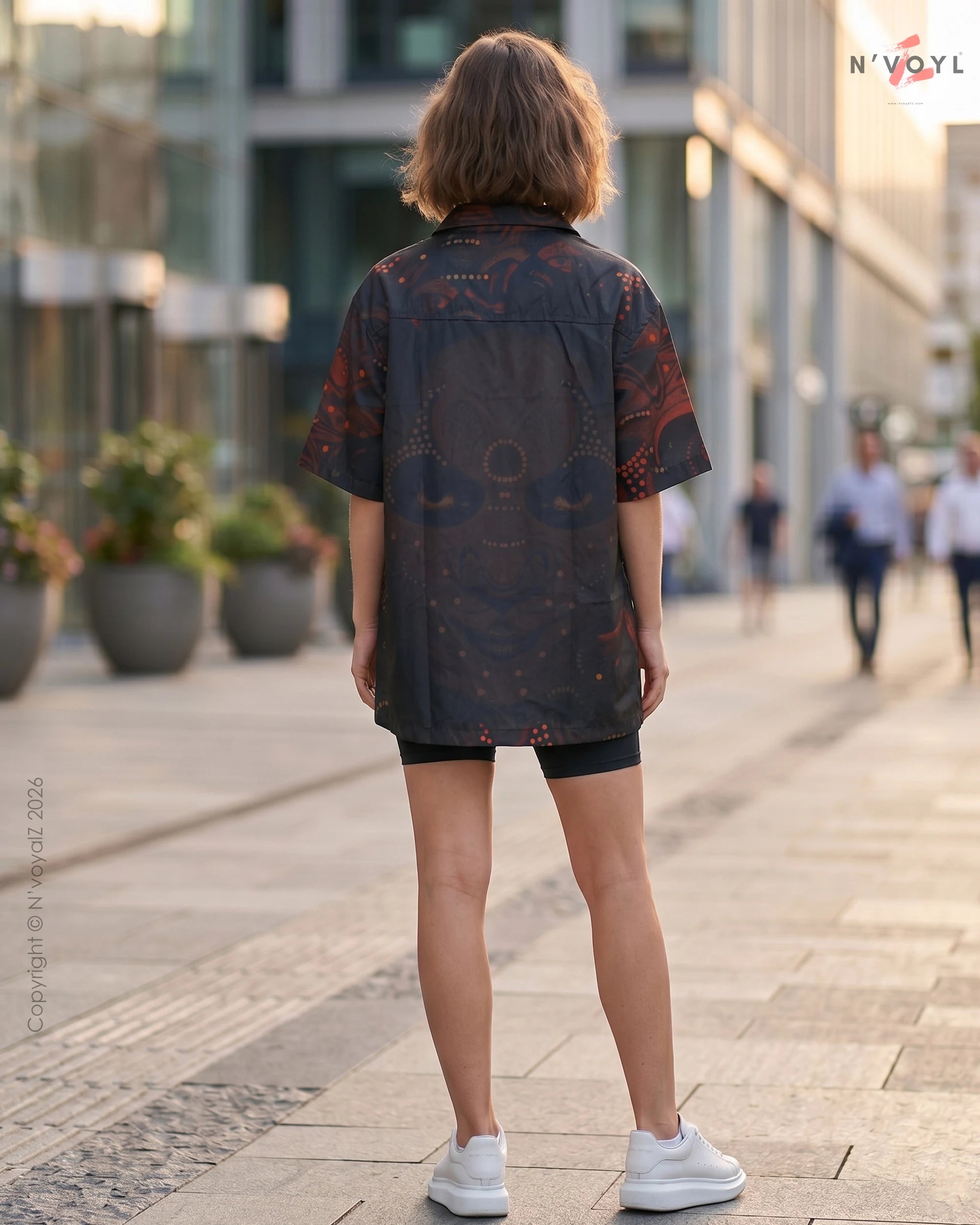 Inferno Mask Oversized Shirt