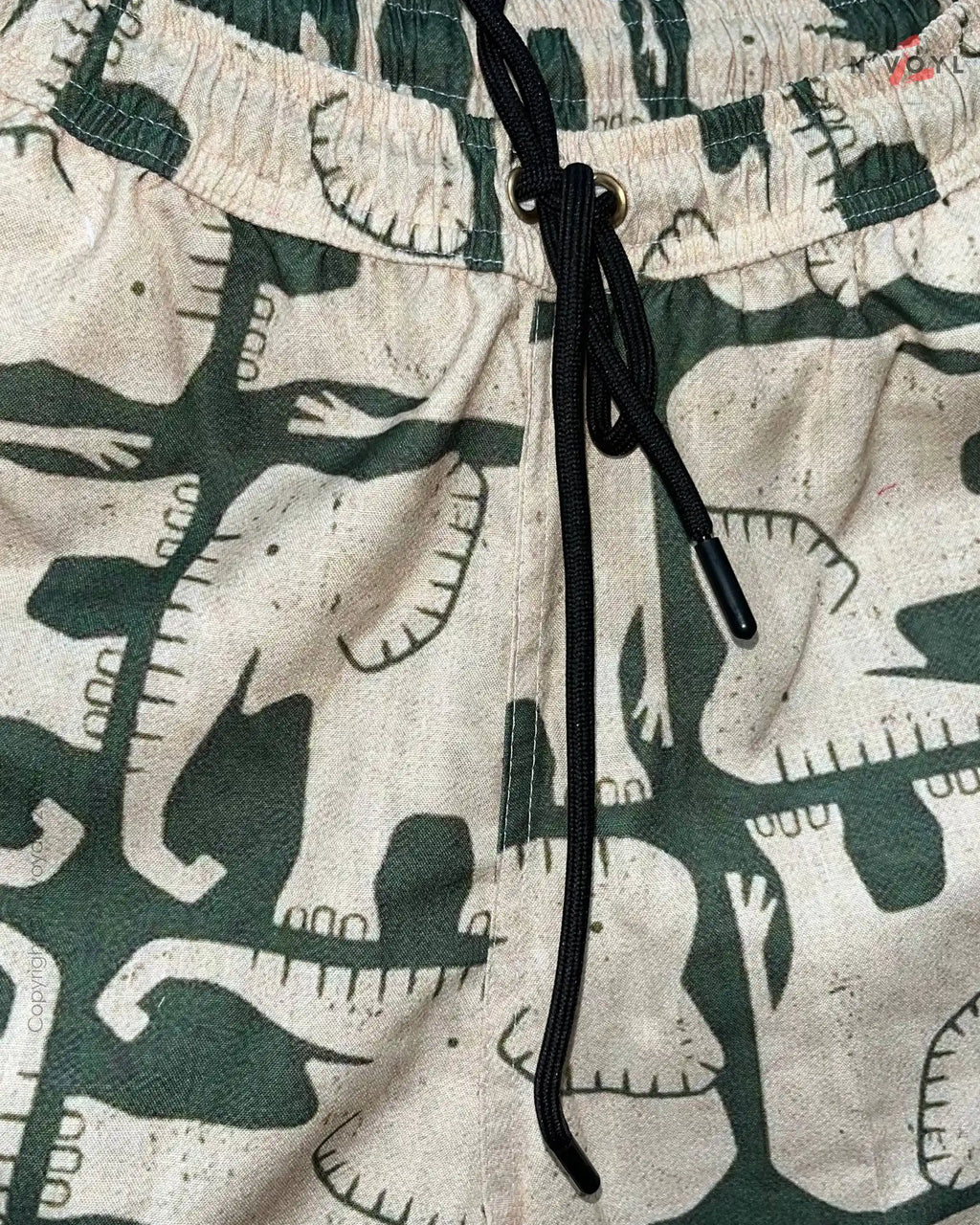 Elephant Print Wide Pants