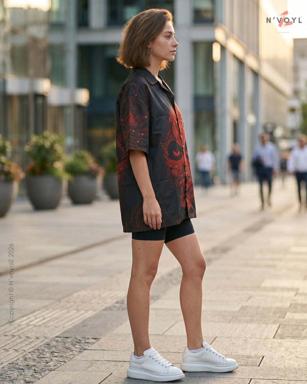 Inferno Mask Oversized Shirt