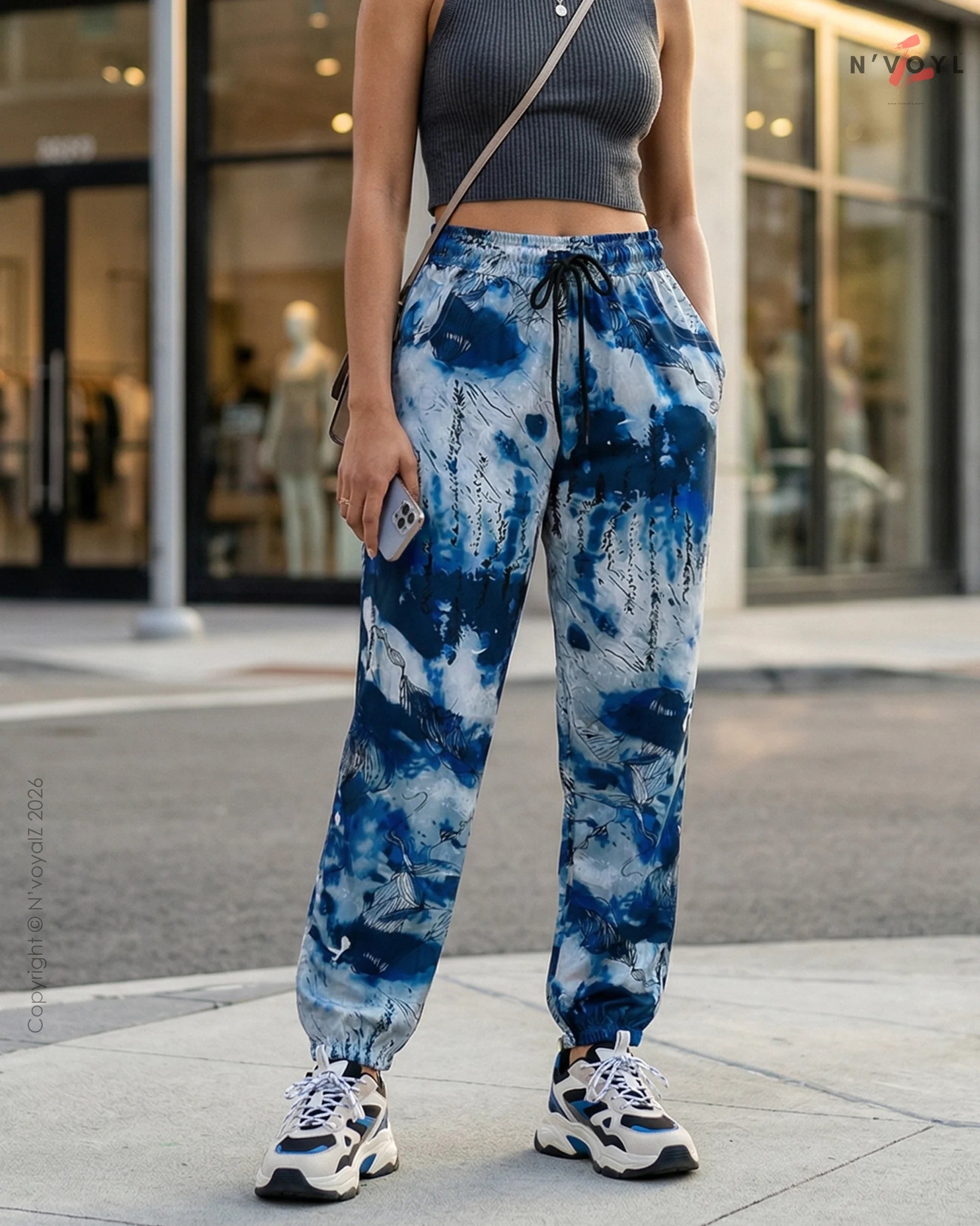 Ocean Ink Jogger Pants