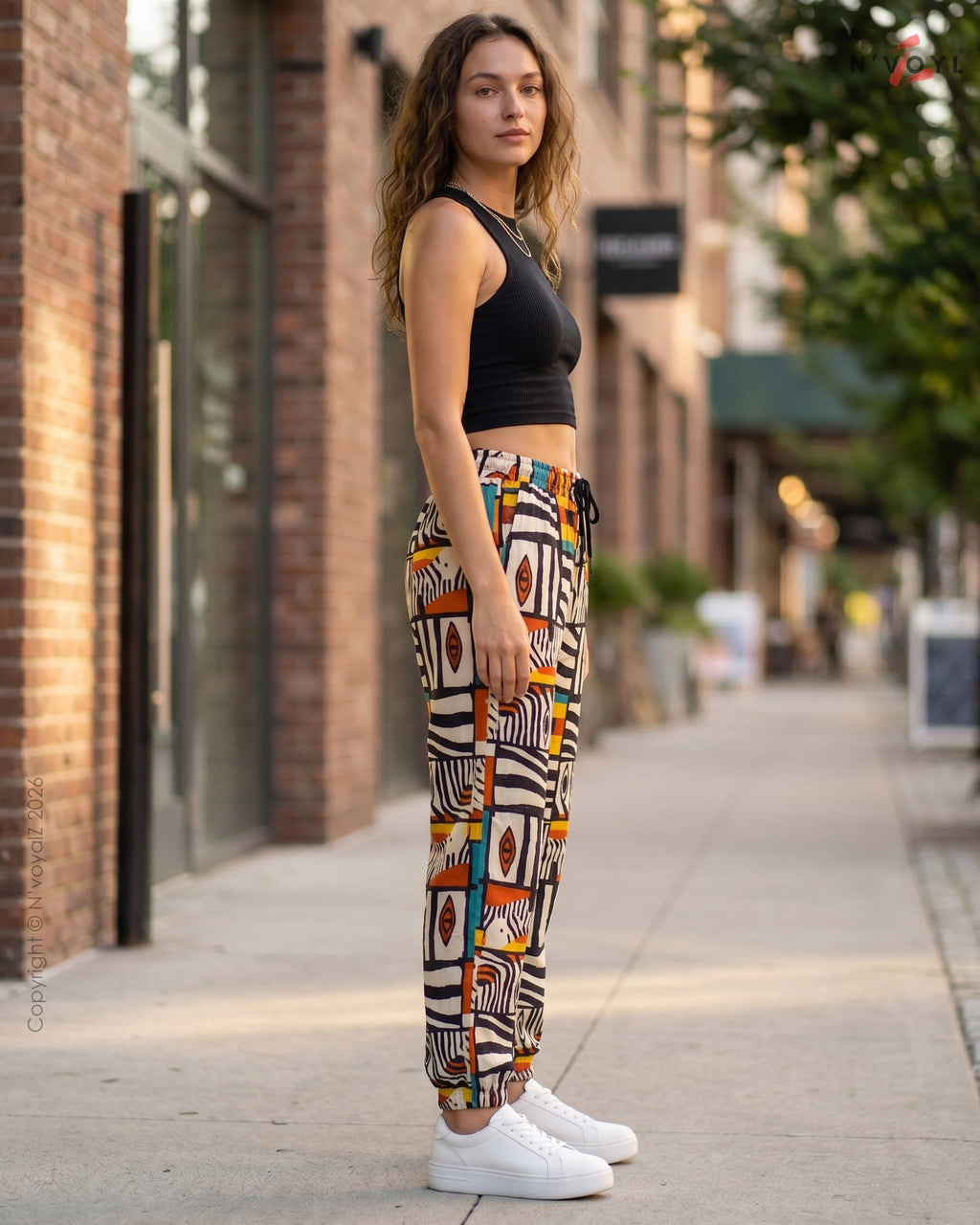African Tribe Abstract Joggers