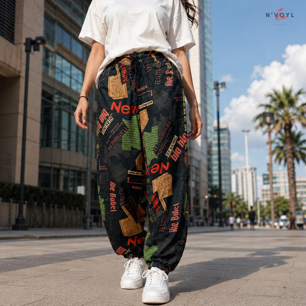 Newsprint Vibe Joggers