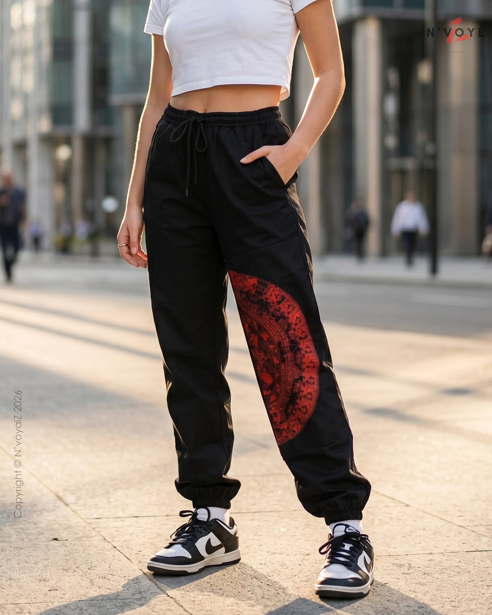 Crimson Code Joggers