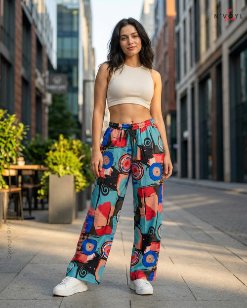 Abstract Pop Flow Pants