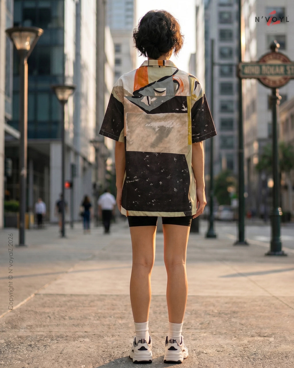 Mirage Stroke Over Size Shirts