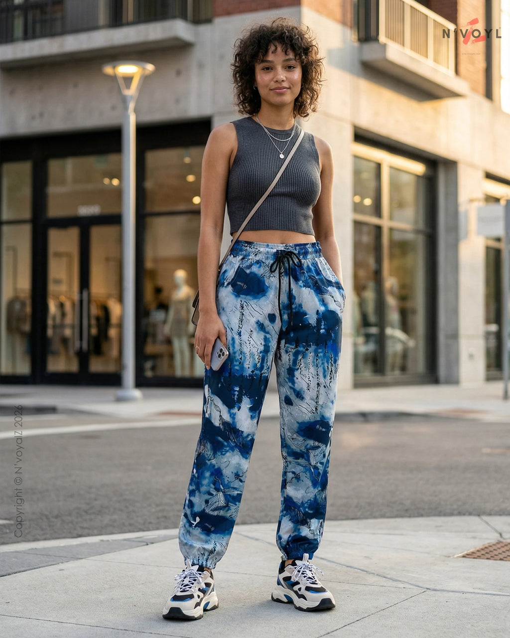 Ocean Ink Jogger Pants