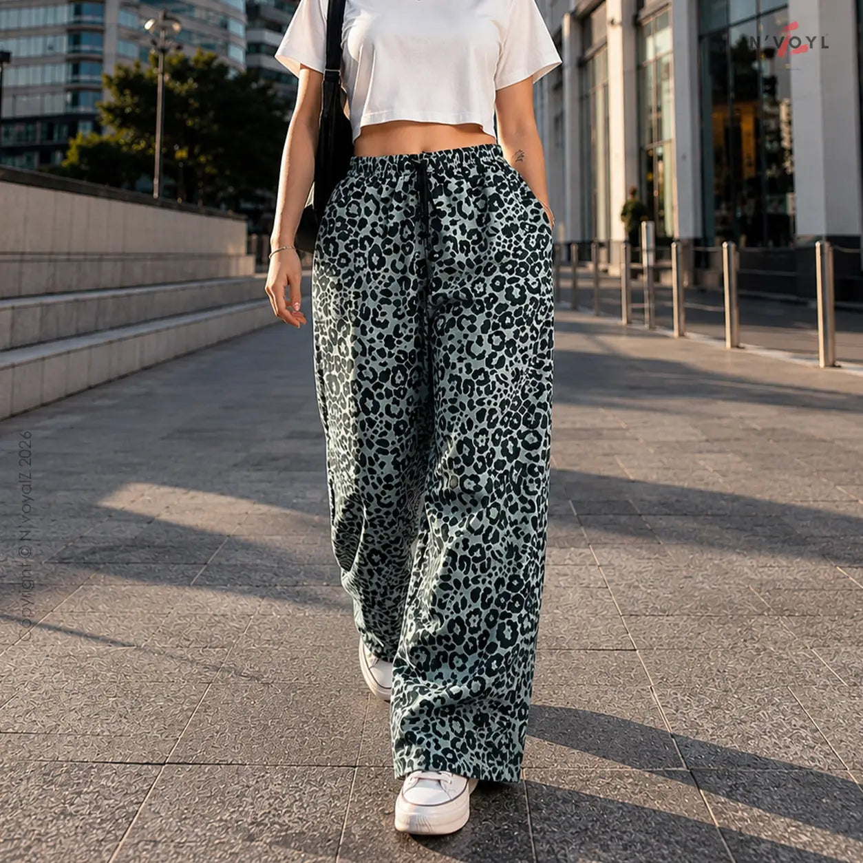 Urban Leopard Straight-Fit Pants