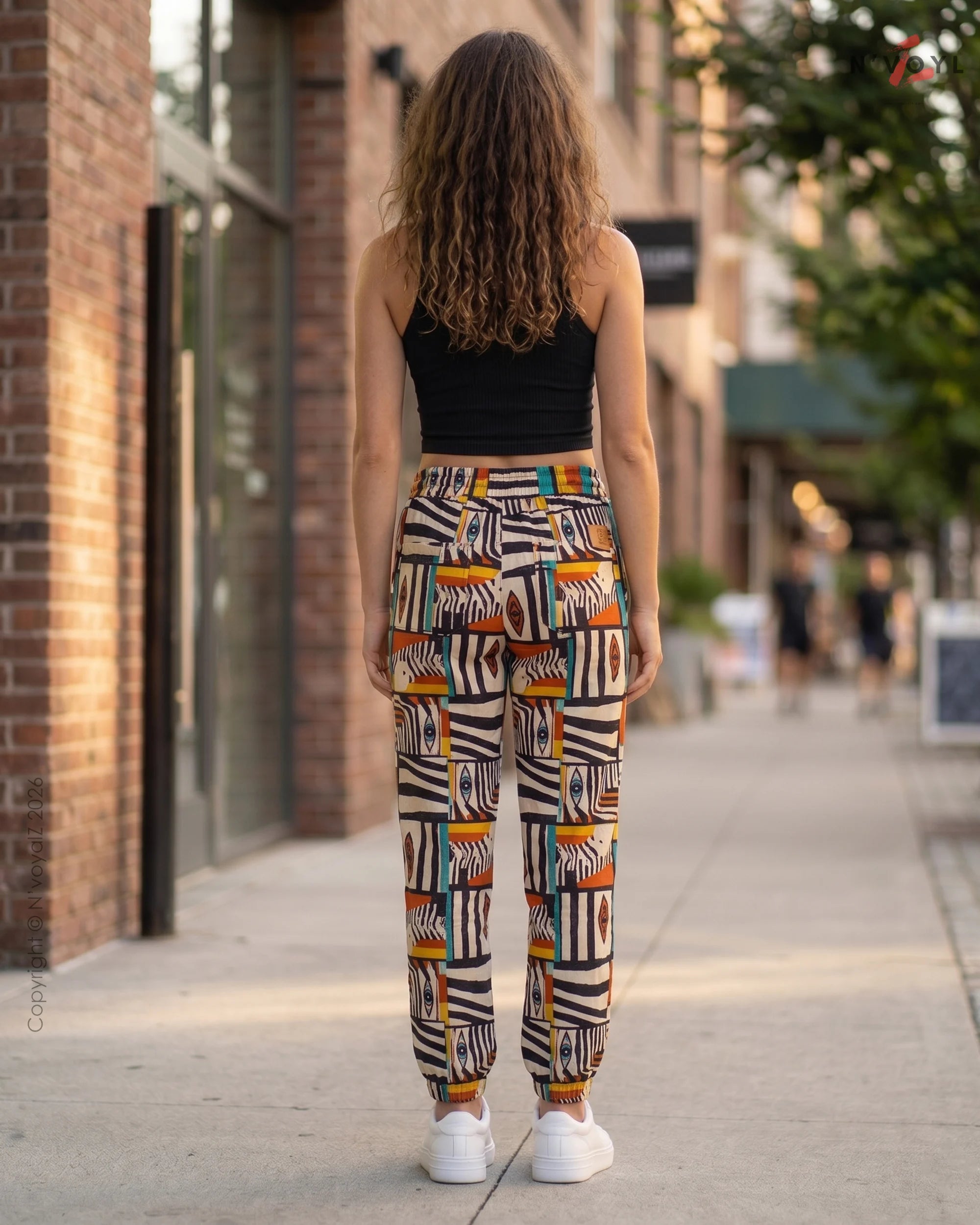 African Tribe Abstract Joggers