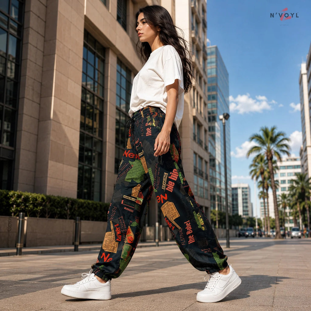 Newsprint Vibe Joggers