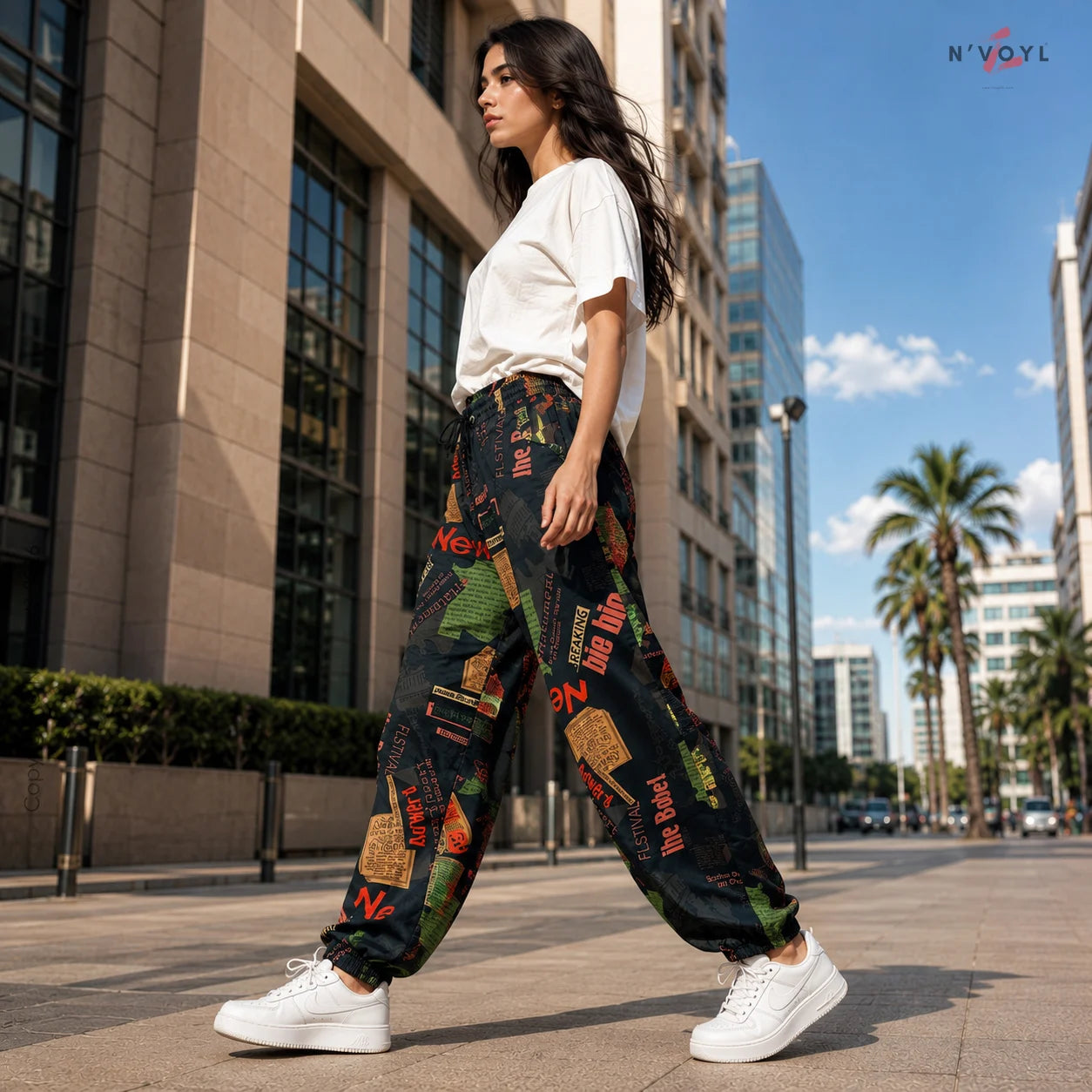 Newsprint Vibe Joggers