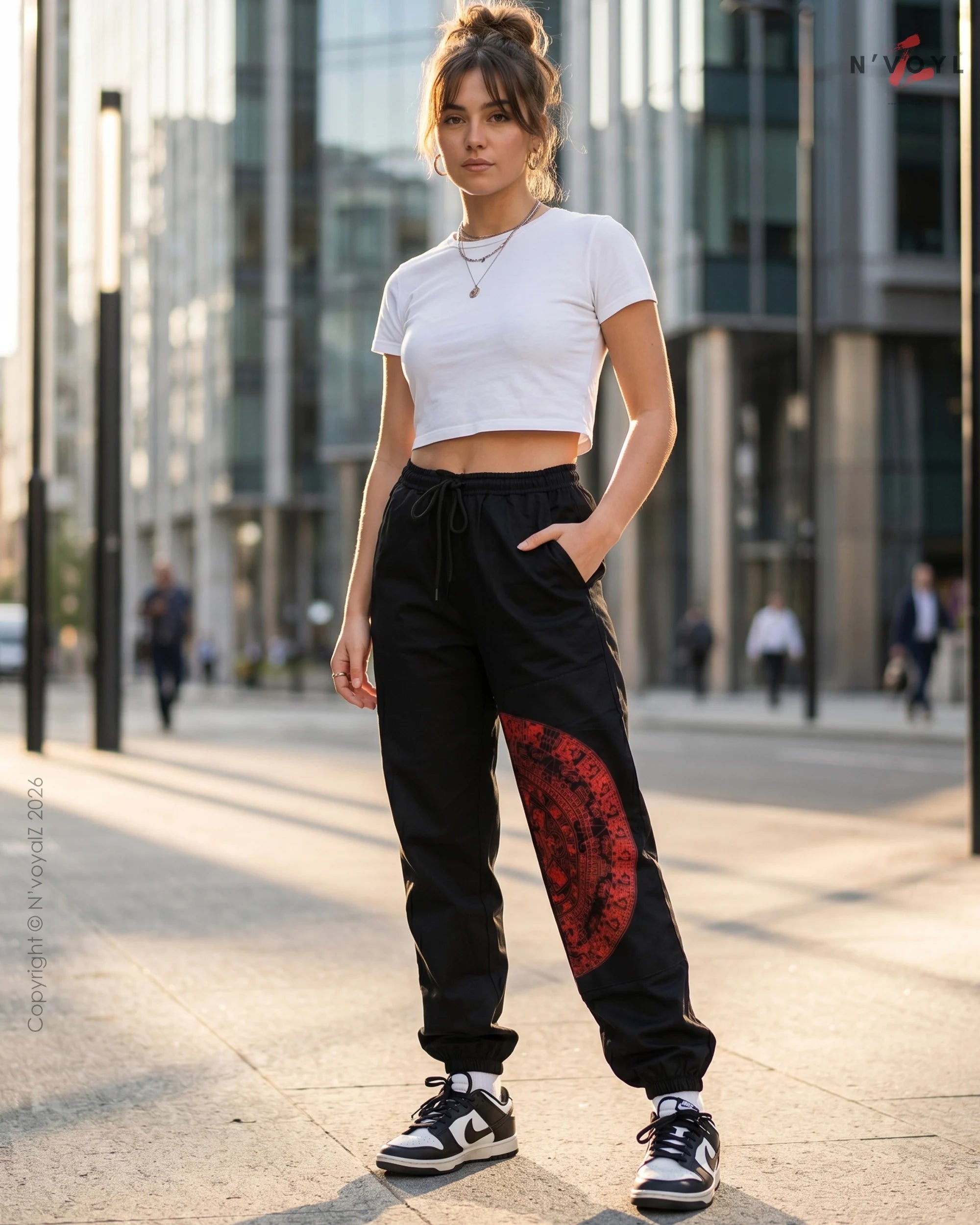Crimson Code Joggers